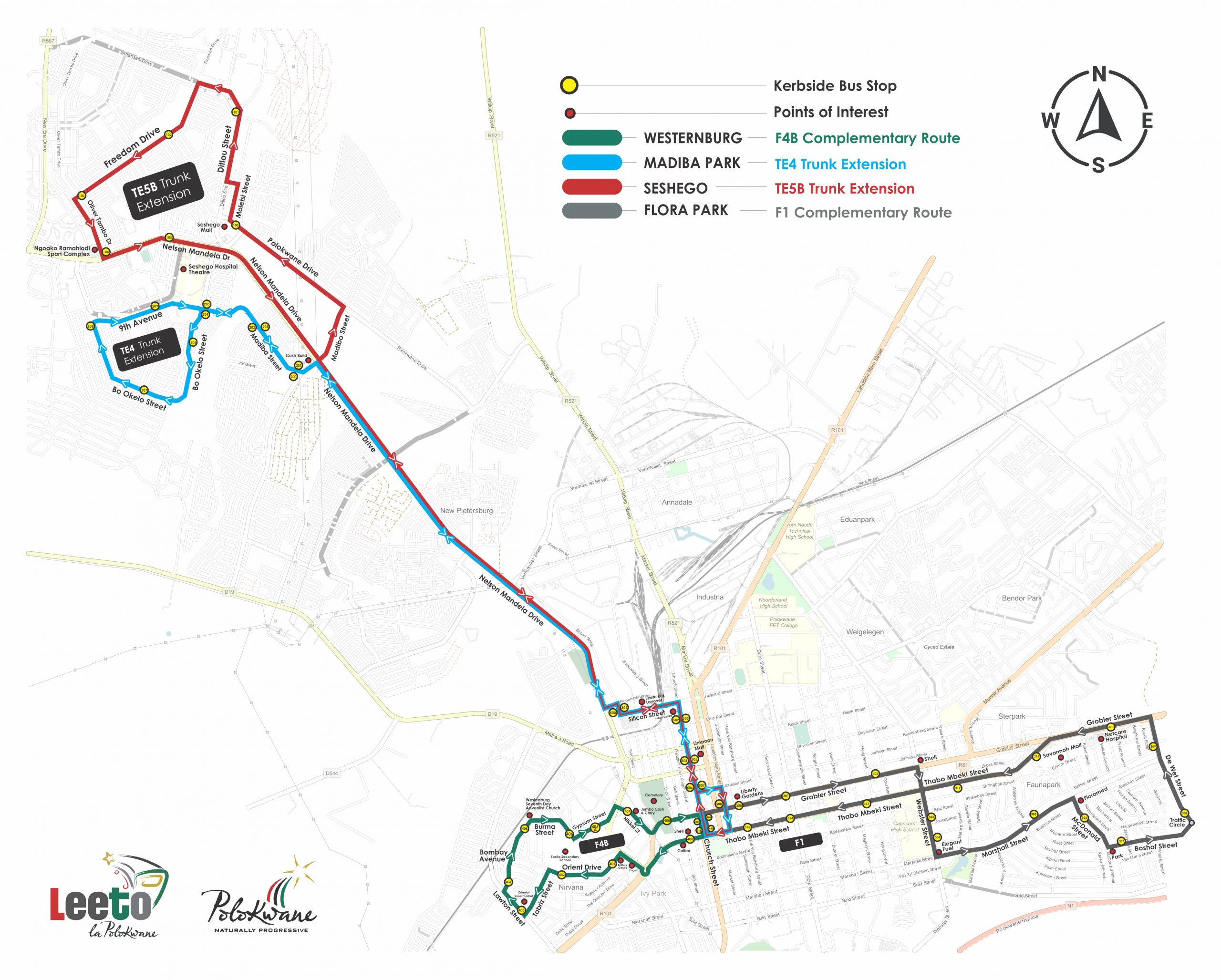 Leeto Geographical Map